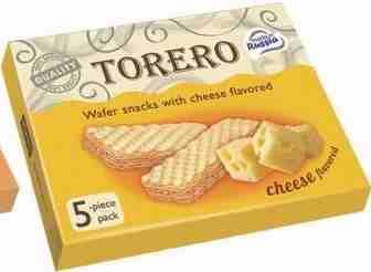 Wafer Snacks with Cheese TORERO 75gr_ _ 12  packs